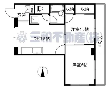 コーポラスF3【305号室】の間取り