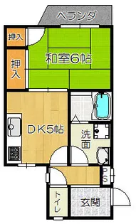 大阪府東大阪市楠根3丁目【マンション】の間取り