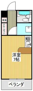 ライオンズマンション京都東堀川【406号室】の間取り