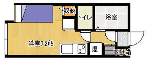メゾン・ホワイト A-2【2階】の間取り