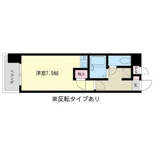オリエンタル折尾【202号室】の間取り