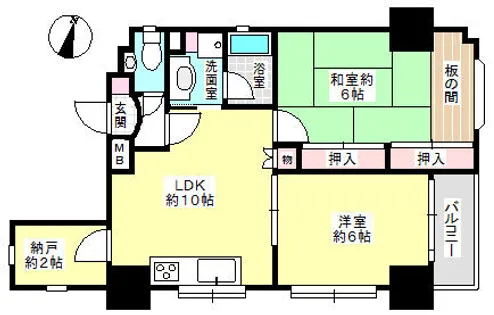 テレ・アビーテ神戸【2階】の間取り