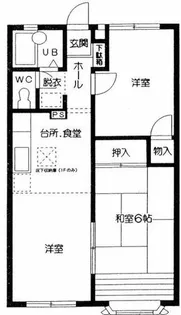 ジュネスKATO【1階】の間取り