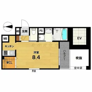 御所南 晴風苑【3階】の間取り