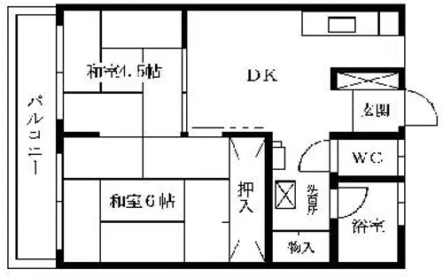 小笹カステリアC棟【207号室】の間取り