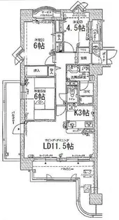 グランドール王子公園【1101号室】の間取り