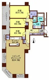 百道タワー【2101号室】の間取り