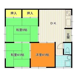 福岡県行橋市行事8丁目【アパート】の間取り