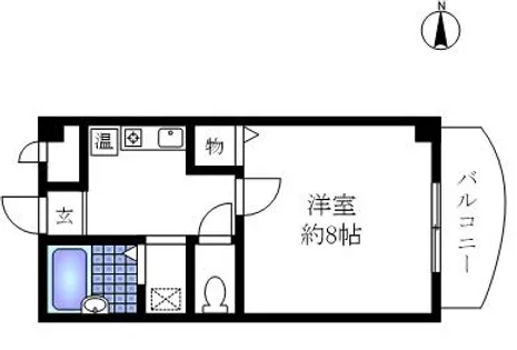 奈良県奈良市三条本町【マンション】の間取り