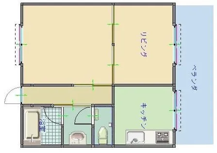 大阪府堺市西区津久野町2丁【マンション】の間取り