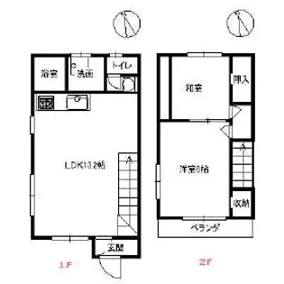 滝井ハイツⅡ【1階】の間取り