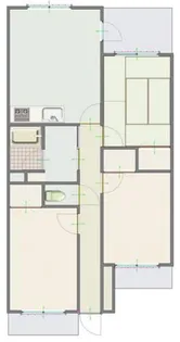 グリーンヒル松ヶ鼻【5階】の間取り