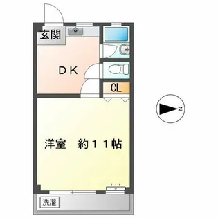 吉田ビル【3A号室】の間取り