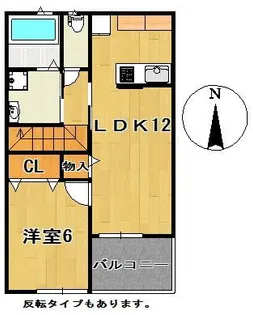 ガーネット【201号室】の間取り