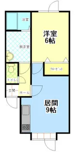 ヴィラ東町 Ⅰ【205号室】の間取り