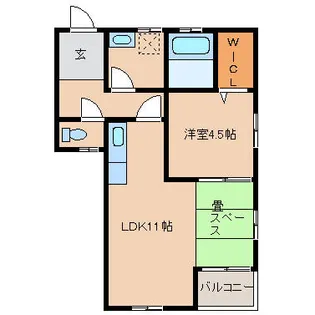 i-cube【202号室】の間取り