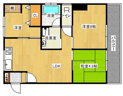 福岡県北九州市小倉北区三郎丸3丁目【マンション】の間取り