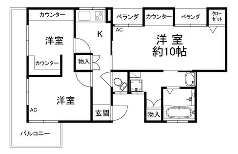 砂川荘【2階】の間取り