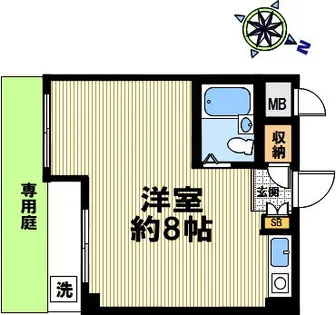 ル・シェール住吉【1階】の間取り