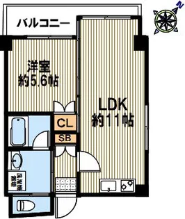 ピトレスク【402号室】の間取り