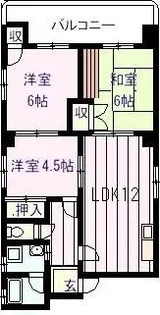 垣根マンション【301号室】の間取り