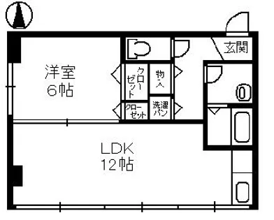 日光ビル【4階】の間取り