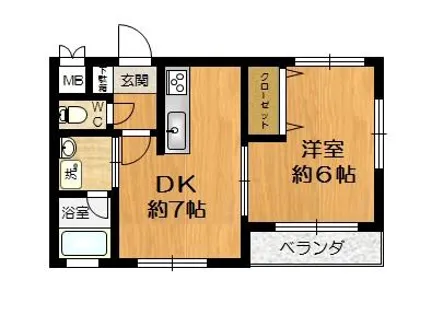 フェニックス板宿【3階】の間取り