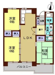 パークハイツ赤坂【2階】の間取り