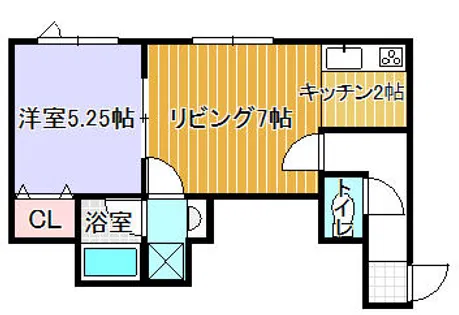 ノースウィングテラダ【2階】の間取り