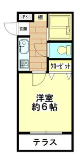 住吉スカイブルー【1階】の間取り