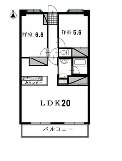 チュリスガーデンコート伊都の国【1104号室】の間取り