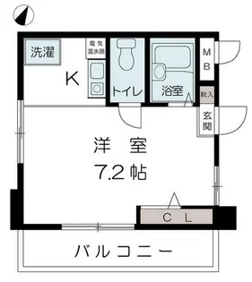 エルメゾン割塚【2階】の間取り