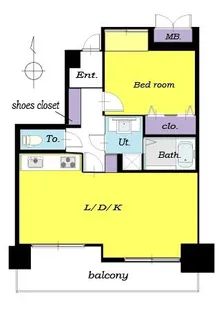 グローリアス八田【10階】の間取り