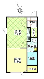 エステートinコンフォート【205号室】の間取り