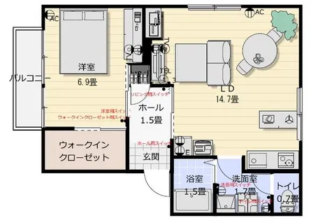 ロヂマンTONE【2階】の間取り