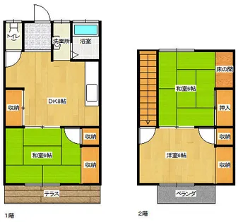 酒井アパート【1階】の間取り