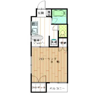 明石コーポ【201号室】の間取り