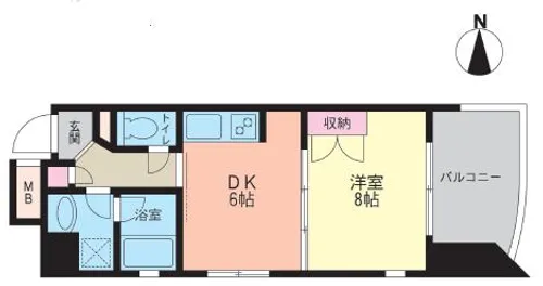 ALBA【501号室】の間取り