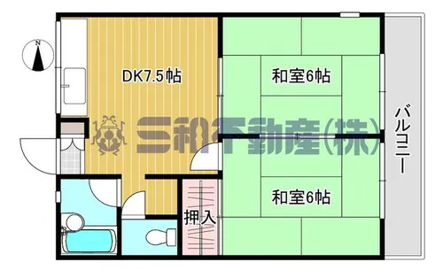 グレース南薫【201号室】の間取り