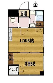 fビル東山【3A号室】の間取り