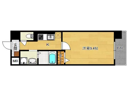 Grande Fushimi(グランデ伏見)【4階】の間取り