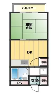 サンハイツ多井田【211号室】の間取り