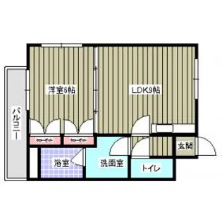 フォルム小倉南 壱番館【4階】の間取り