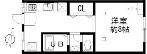 コンフォール北野【1階】の間取り