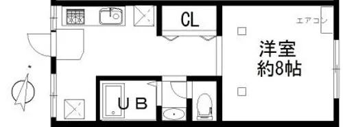 コンフォール北野【1階】の間取り