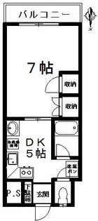 リビオン片野【806号室】の間取り