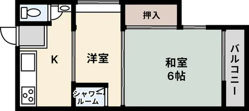 スピリッツハイム大桐【206号室】の間取り