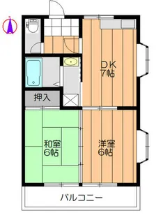 メゾン末広【3階】の間取り