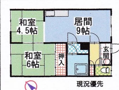 コ-ポアカシヤ【202号室】の間取り