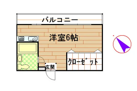兵庫県神戸市兵庫区神田町【マンション】の間取り